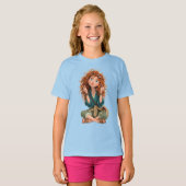 Shirt of girl with color of blue (Voorkant volledig)