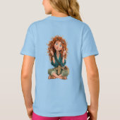 Shirt of girl with color of blue (Achterkant)