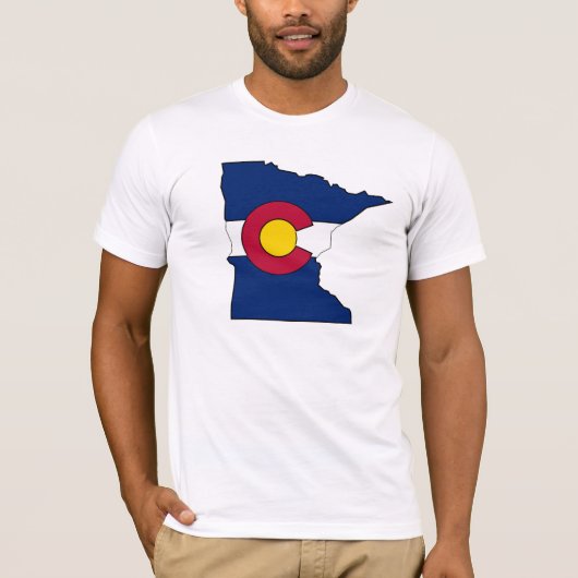 Shirt onder de vlag van Colorado Minnesota (Voorkant)