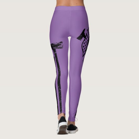 Shirt onder vuur/EMS - noodlijdend paars - WL2 Leggings (Achterkant)