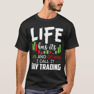 Shirt op de beurs voor dagtransacties voor ex Inve
