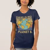 Shirt op de Dag van de Aarde, er is geen planeet B (Voorkant)
