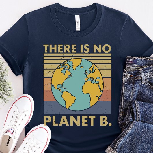 Shirt op de Dag van de Aarde, er is geen planeet B