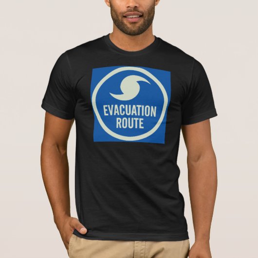 Shirt orkaanevacuatieroute (Voorkant)