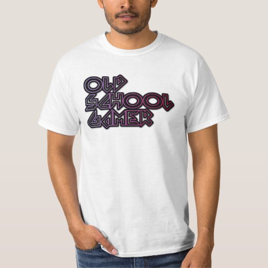 Shirt Oude schoolgamer (Voorkant)