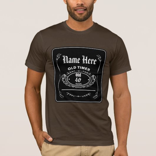 Shirt Oude tijdopnemer Whiskey Label (Voorkant)