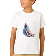 Shirt Patriotic Sailboat
