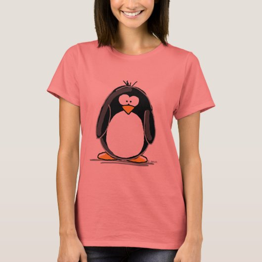 Shirt Penguin Cartoon (Voorkant)