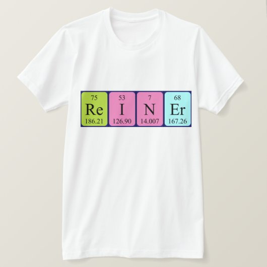 Shirt periodieke handelsnaam Reiner (Design voorkant)