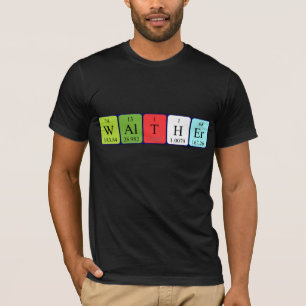 Shirt periodieke lijstnaam loopwalther