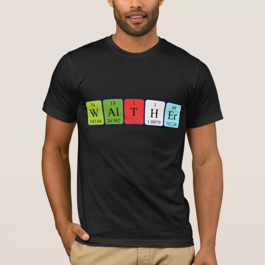 Shirt periodieke lijstnaam loopwalther (Voorkant)