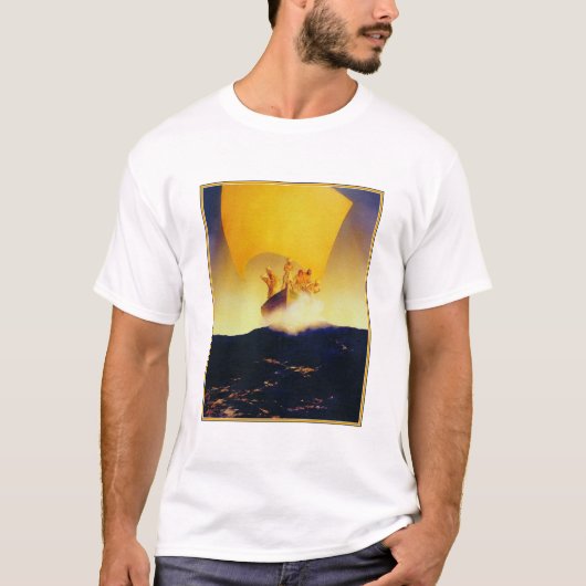 Shirt: Piratenschip - door Maxfield Parrish T-shirt (Voorkant)