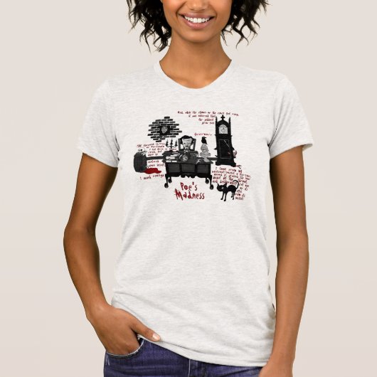 shirt "Poe's Madness" (Voorkant)