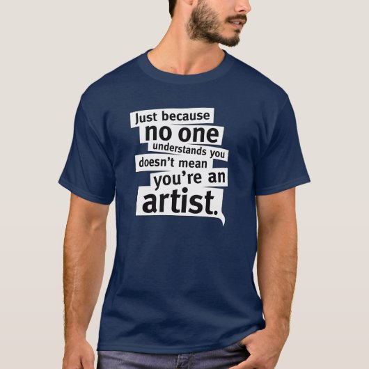 Shirt Pseudo-Artist Sarcasm (Voorkant)