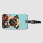 Shirt Pug Bagagelabel (Voorkant (horizontaal))