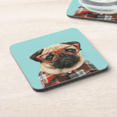 Shirt Pug Bier Onderzetter (Linkerzijde)