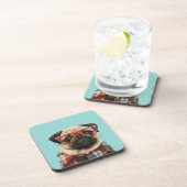 Shirt Pug Bier Onderzetter (Rechterzijde)