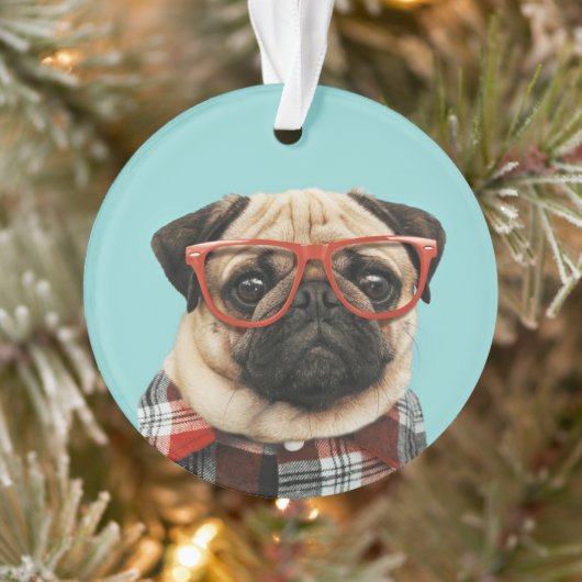 Shirt Pug Ornament (Boom)