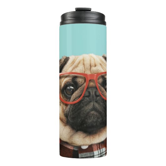 Shirt Pug Thermosbeker (Voorkant)