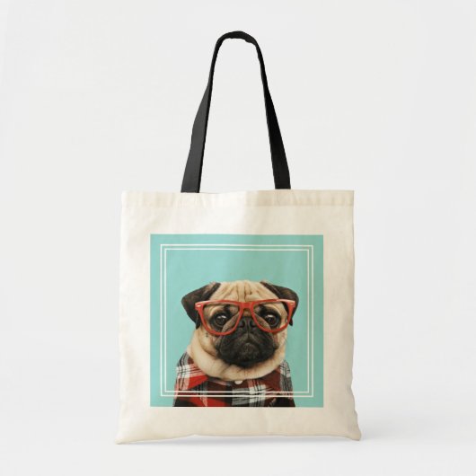 Shirt Pug Tote Bag (Voorkant)