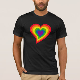 Shirt regenbooghart - kies stijl en kleur
