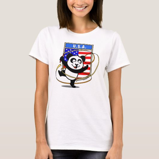 SHIRT Rhythmic Gymnastics Panda (Voorkant)