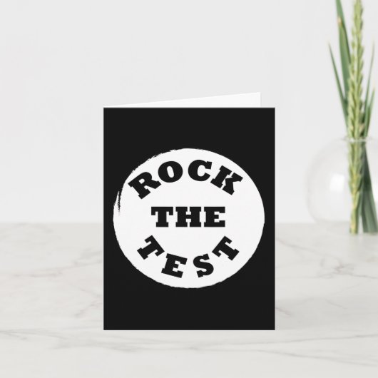 Shirt Rock De Test Mannen Vrouwen School Kaart (Voorkant)