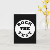 Shirt Rock De Test Mannen Vrouwen School Kaart (Gele Bloem)