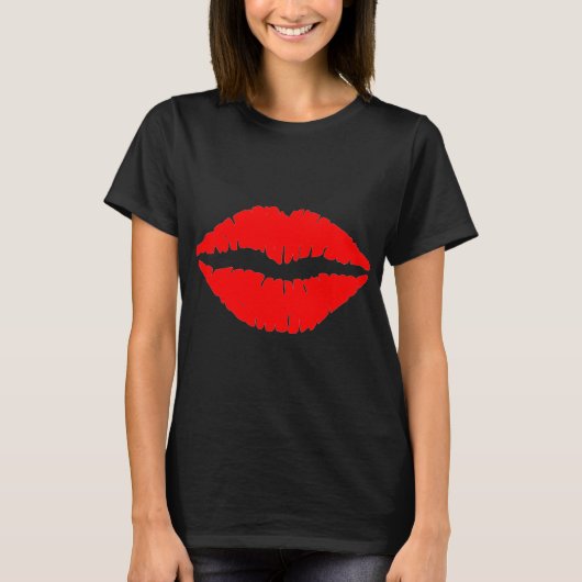 Shirt rode lippen (Voorkant)
