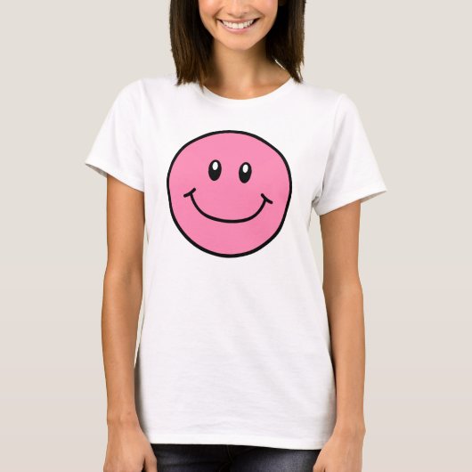 Shirt roze 0001 voor glimlachen (Voorkant)