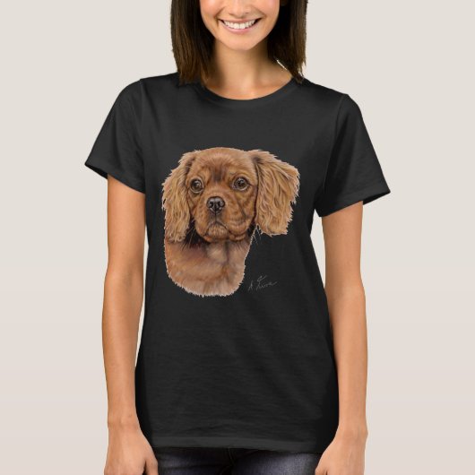 Shirt : Ruby Cavalier king charles spaniel (Voorkant)