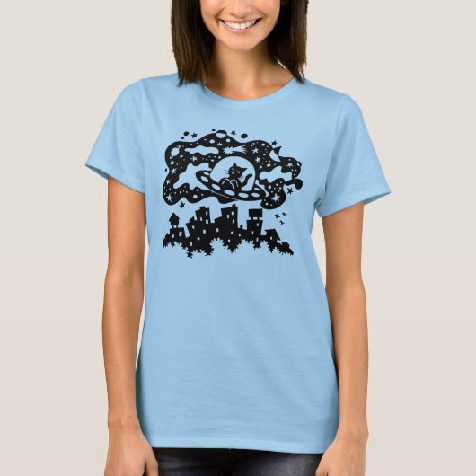 Shirt ruimtecat (Voorkant)