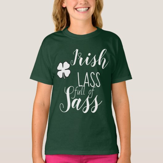 Shirt St. Patricks Lass (Voorkant)