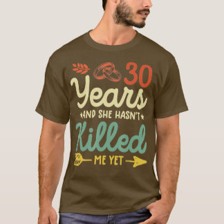 shirt-t-shirt voor 30e trouwdag t-shirt