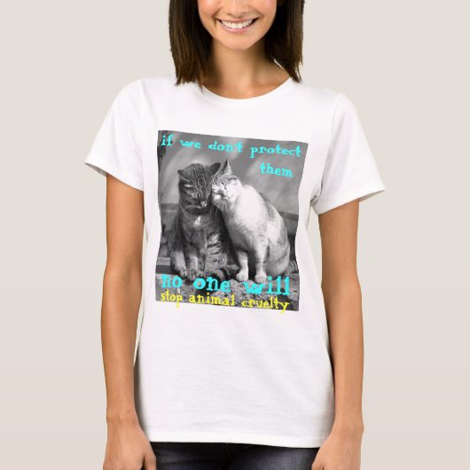 shirt tegen dierenmishandeling (Voorkant)