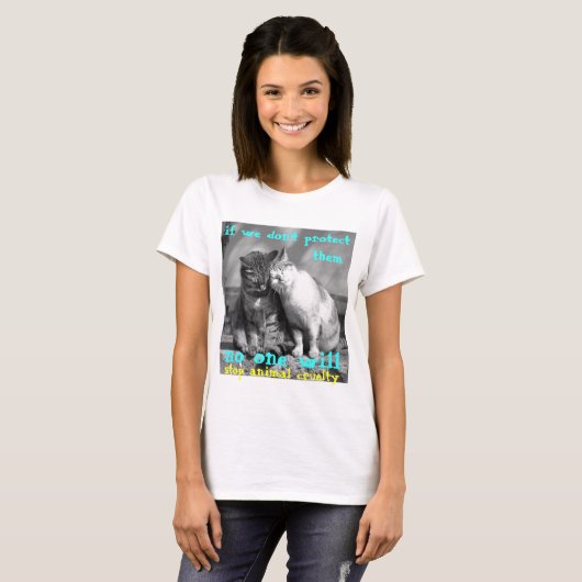 shirt tegen dierenmishandeling (Voorkant volledig)