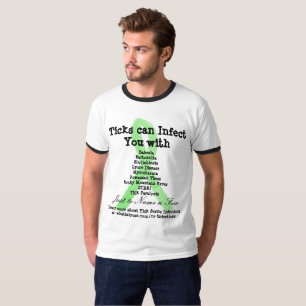 Shirt ter bewustmaking van de ziekte van Lyme en c