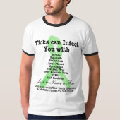 Shirt ter bewustmaking van de ziekte van Lyme en c (Voorkant)
