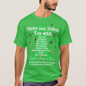 Shirt ter bewustmaking van de ziekte van Lyme en c (Voorkant)