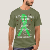 Shirt ter bewustmaking van de ziekte van Lyme en c (Voorkant)