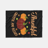 Shirt Thanksgiving dankzij grateful Bless Fleece Deken (Voorkant (Horizontaal))