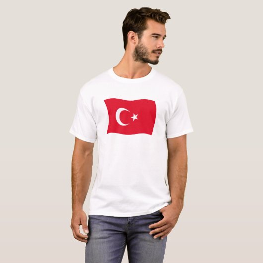 Shirt Turkije-vlag (Voorkant volledig)