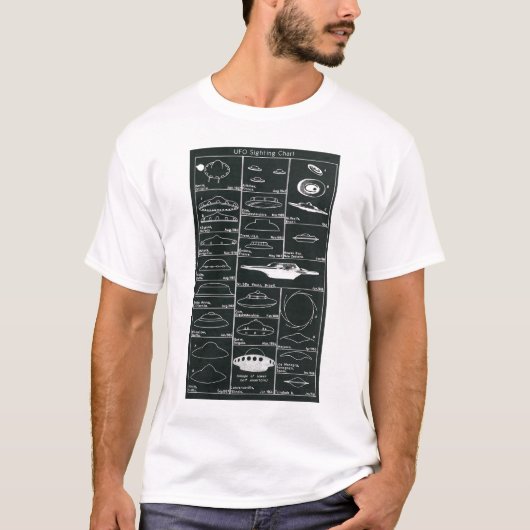 Shirt UFO-waarnemingsschema (Voorkant)