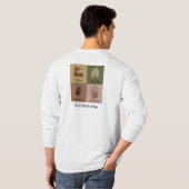 Shirt uit de buisjes met lange hoes (Achterkant volledig)