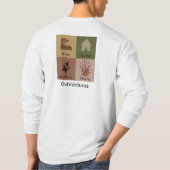 Shirt uit de buisjes met lange hoes (Achterkant)