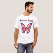 Shirt van Amerikaanse Beauty Patriotic Butterfly-M (Voorkant volledig)