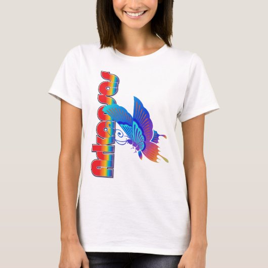 Shirt van Arkansas bauhaus vlinder (Voorkant)