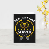 Shirt van Badminton Player Funny Served Badminton  Kaart (Gele Bloem)
