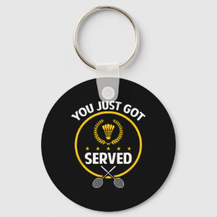 Shirt van Badminton Player Funny Served Badminton  Sleutelhanger