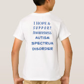 Shirt van bewustzijn bij autisme Spectrum Disorder (Achterkant)